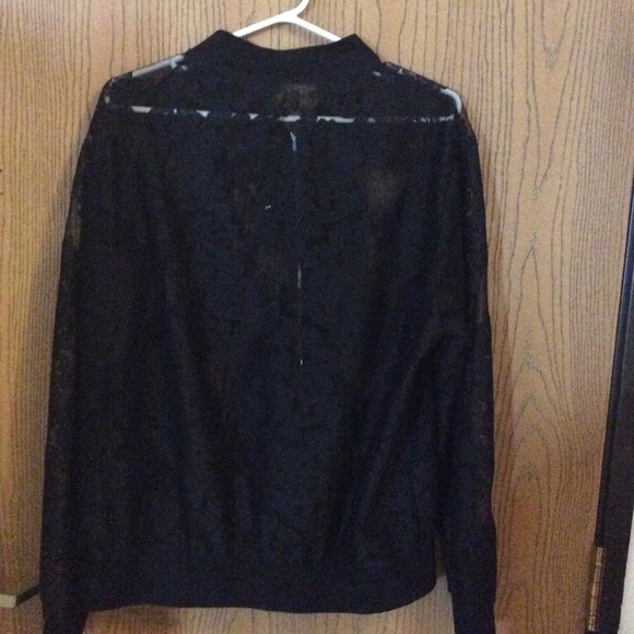 COPY - 𝅺UNBRANDED black lace jacket 2x - Picture 2 of 4